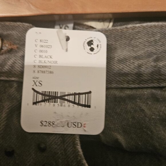 Free People So Studded Straight Jeans โ XS โ MSRP $288 - Picture 3 of 3